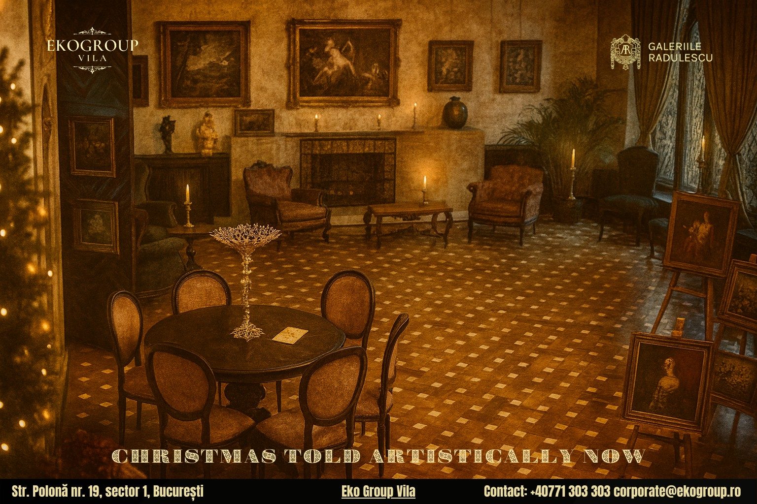 Povestea Crăciunului anilor ’30 la Eko Group Vila: O Redescoperire a Eleganței și Tradițiilor Interbelice